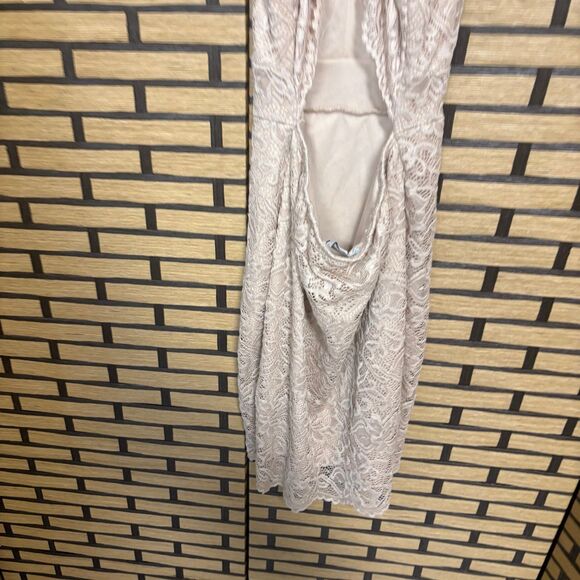 Revamped Tan Lace Dress Size XS - Picture 6 of 9